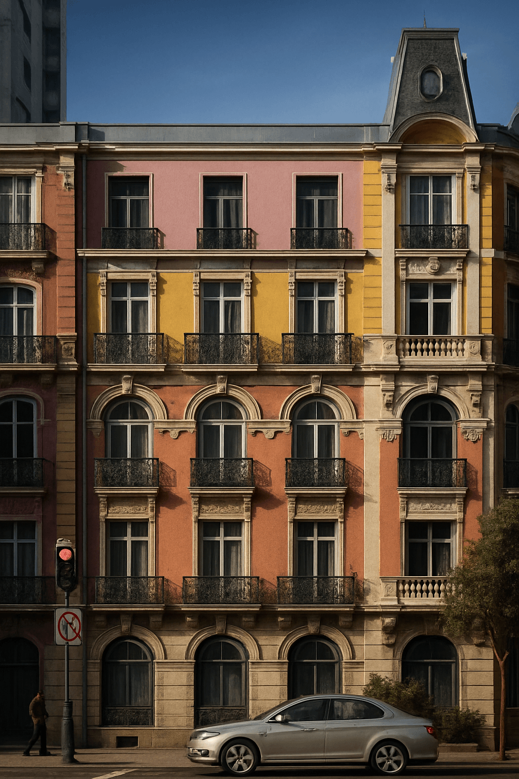 Render de fachada arquitectónica